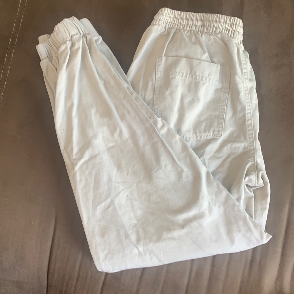 Light khaki joggers from forever 21